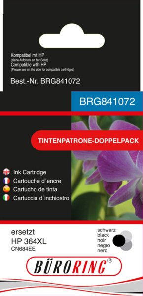 Image Doppelpack Tintenpatronen 364XL schwarz für Photosmart D5460