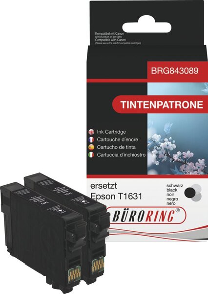 Image Doppelpack Tintenpatrone schwarz für Epson für WF2010,2510,2520,2530,2540