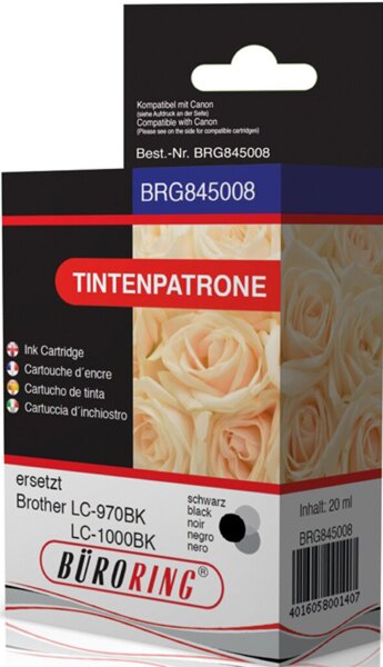 Image Tintenpatrone schwarz für Brother, DCP-135C, -150C, MFC-235C, -260C,