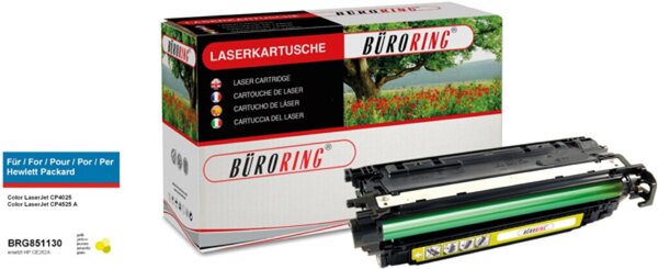 Image Toner Cartridge gelb für HP Color LaserJet CP 4025, 4525A,