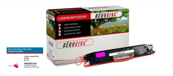 Image Toner Cartridge 130A magenta für HP ColorLaserjet Pro M 176 / 177,