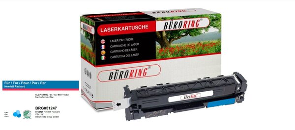 Image Toner Cartridge cyan, # CF411X für Color LaserJet Pro M452/452dn/