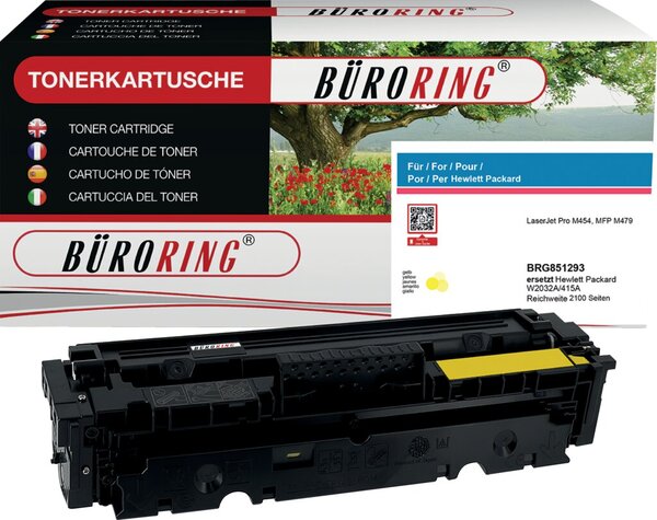 Image Toner W2032A gelb für HP Color LaserJet M450, 454, 455, 470, 479