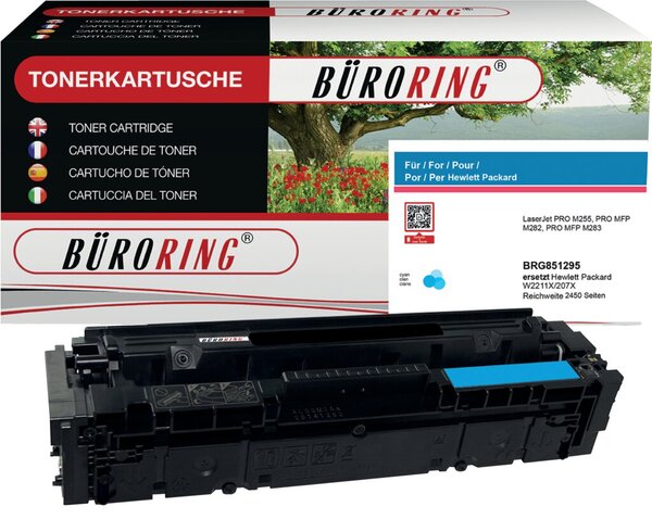 Image Toner W2211X cyan für HP Color LaserJet pro M255, MFP M283