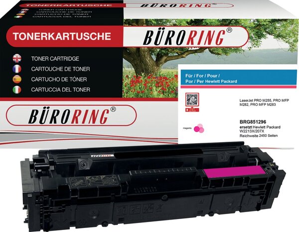 Image Toner W2213X magenta für HP Color LaserJet pro M255, MFP M283