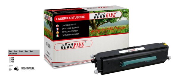 Image Toner Cartridge schwarz für Lexmark X463de, 464de, 466de, 466dte,