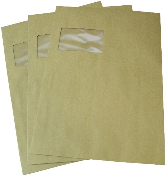 Image Versandtasche, C4, mit Fenster, Haftklebung, Natron, 90g