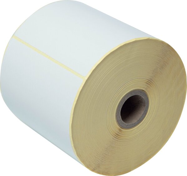 Image Einzeletikettenrolle 102 x 74 mm,weiß 1100 E./Rolle, Papier unbeschichtet