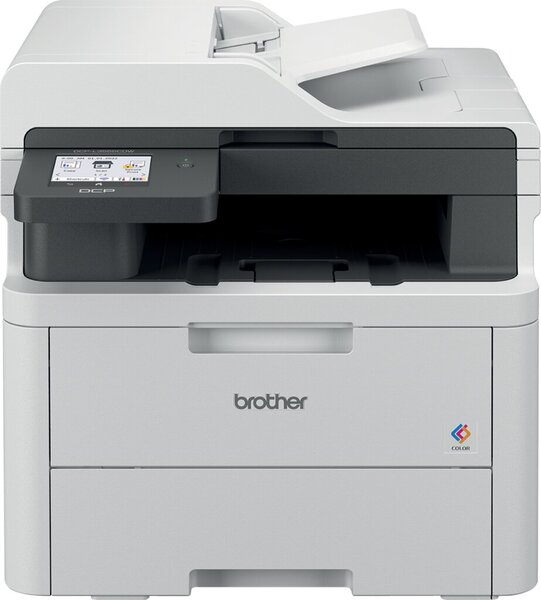 Image brother DCP-L3555CDW 3 in 1 Farblaser-Multifunktionsdrucker grau