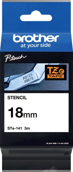 Image Schablonenband, P-Touch, 18 mm, 3m für eletrolyt. Beschriftungen, nicht