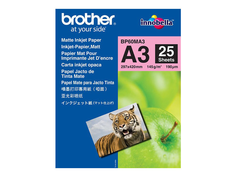 Image BROTHER BP-60MA3 Inkjetpapier matt A3 25BL