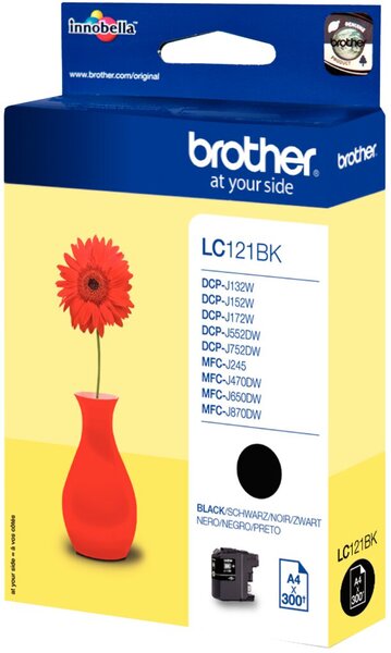 Image BROTHER LC121BK Schwarz Tintenpatrone
