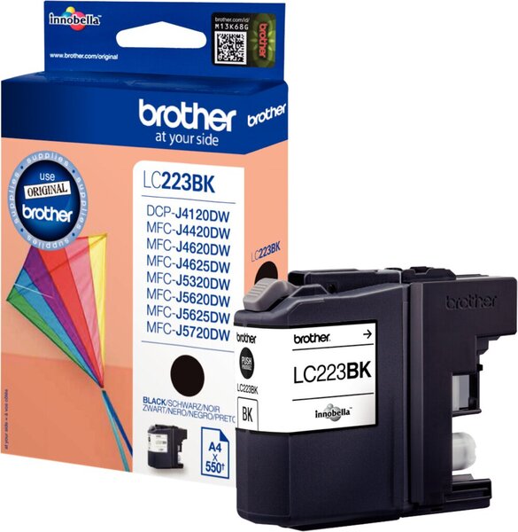 Image BROTHER LC223BK Schwarz Tintenpatrone