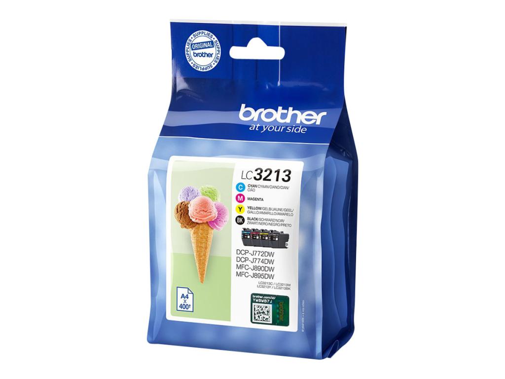 Image BROTHER LC3213 Value Pack - 4er-Pack - Schwarz, Gelb, Cyan, Magenta - Original 
