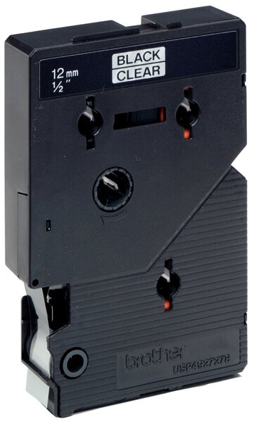 Image BROTHER TC101 12mm Band farblos/schwarz