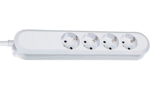 Image Bachmann SMART Steckdosenleiste 4-fach, weiß, ohne