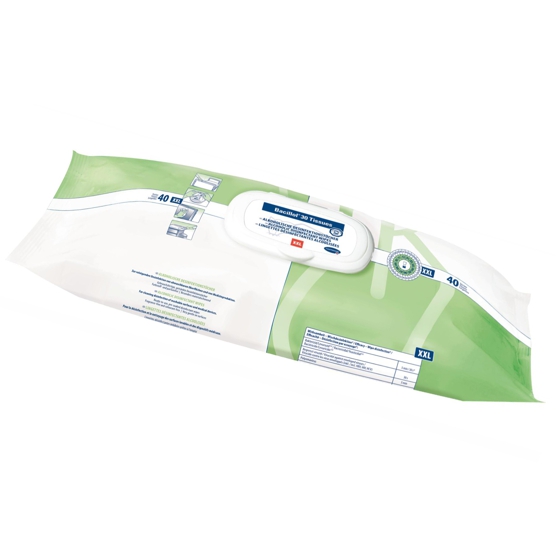 Image Bacillol 30 Tissues  XXL-Format, 250 x 380 mm, Flow Pack | 40 Tücher/Pack <br>geringalkoholische Schnelldesinfektionstücher für sensible Oberflächen