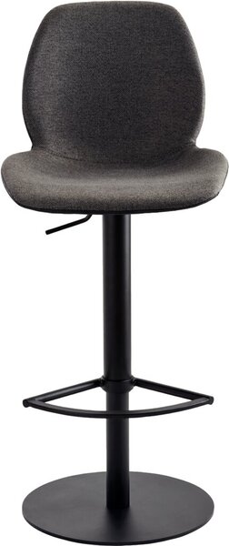 Image Bar-/Tresenhocker 1276 Gestell schwarz gepolsterte Sitzschale, Stoff innen