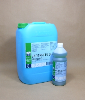 Image Bäderreiniger alkalisch | 1 Liter<br>alkalisches, schaumarmes Reinigungskonzentrat zur Beseitigung organischer Verschmutzungen in Schwimmbädern und Sanitäranlagen