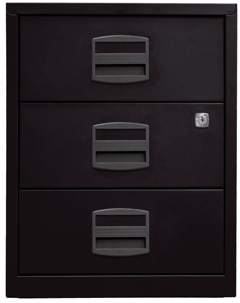 Image Beistellschrank PFA auf Rollen Einstiegsmodell, schwarz