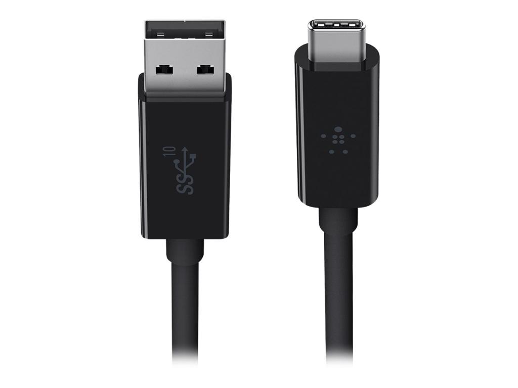 Image Belkin USB 3.1 SuperSpeed+ Kabel, USB-C auf USB-A, bis zu 10 GBit/s und 3000mA,