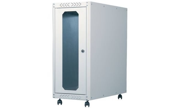 Image BigTower DIGITUS PC IP20 inkl. Laufrollen grau