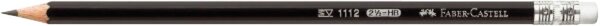 Image Bleistift mit Gummitip 1112 HB 6-Kant, schwarz