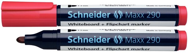 Image Board Marker 290 mit Rundspitze, rot, geeignet für Whiteboard