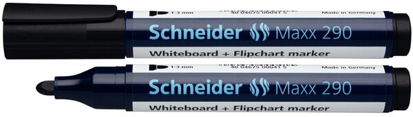 Image Board Marker 290 mit Rundspitze, schwarz, geeignet für Whiteboard