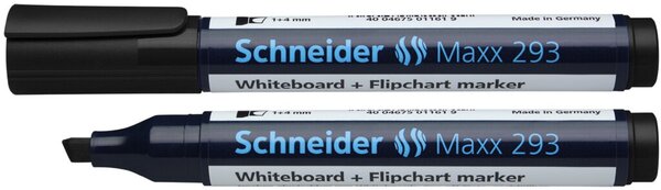 Image Boardmarker 293 mit Keilspitze, schwarz, geeignet für Whiteboard