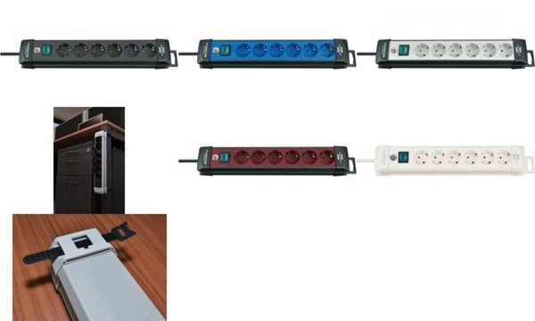 Image Brennenstuhl Premium-Line 6-fach schwarz/lichtgrau