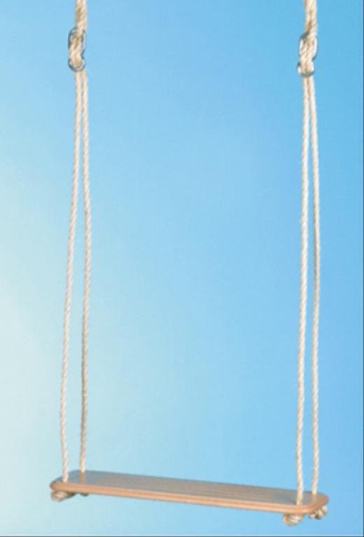 Image Brettschaukel Holz gerade 48x15cm, Nr: 55100