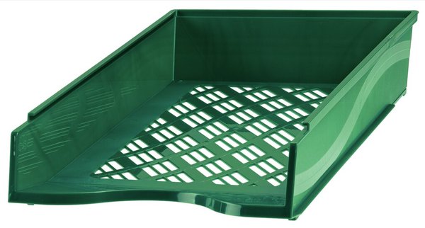 Image Briefkorb A4-C4, grün, Außenmaß: B255 x T65 x H370,