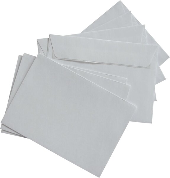 Image Briefumschlag, FSC, DIN Lang, Haft- klebung, weiß, 80g, mit grauen