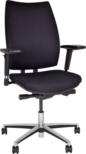 Image Bürodrehstuhl Upscale, schwarz, gepolsterte Rückenlehne, 1,7 cm