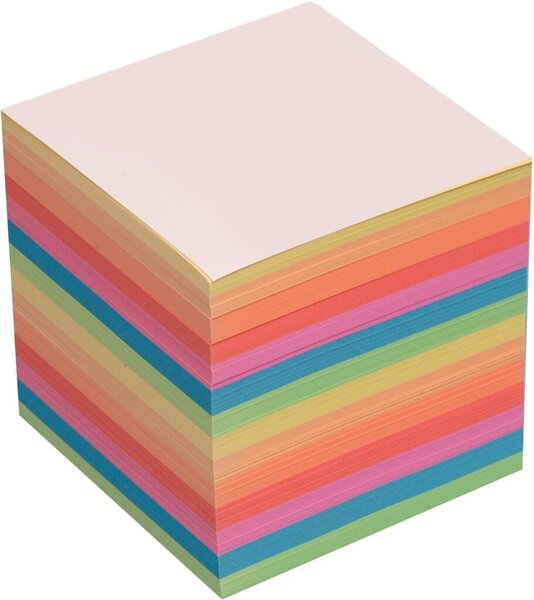 Image Büroring Ersatzpapier für Zettelbox farbig, 700 Blatt