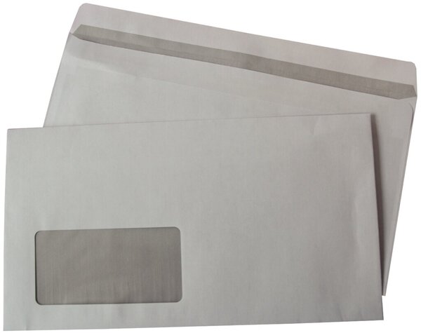 Image Büroring Kompaktbrief, Selbstklebend, weiß, mit Fenster, 125 x 229mm