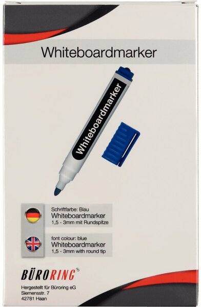 Image Büroring Whiteboard Marker blau Rundspitze 1,5-3mm