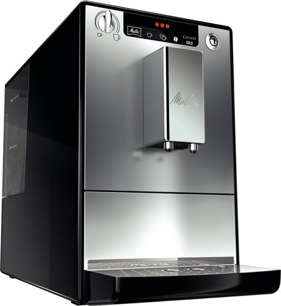 Image CAFFEO Solo Kaffeevollautomat, schwarz-silber, Café Crème, Espresso