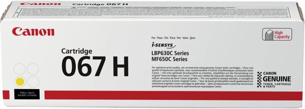 Image Toner Cartridge 067H gelb für LBP631Cw, LBP633CdW, MF651Cw,