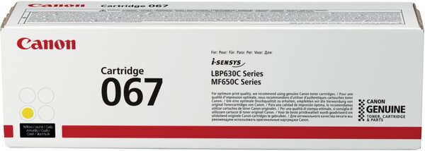 Image Toner Cartridge 067 gelb für LBP631Cw, LBP633CdW, MF651Cw,