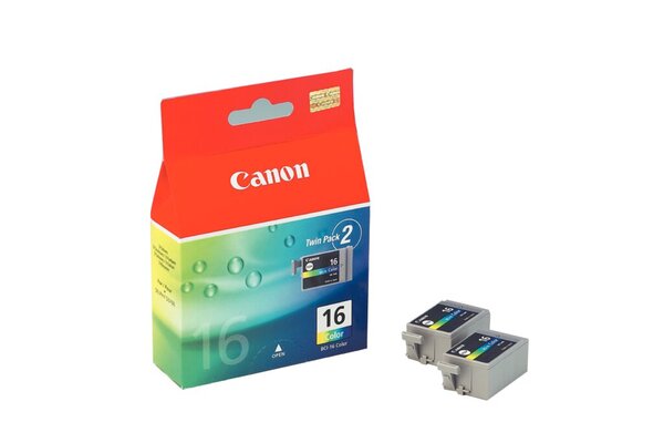 Image CANON BCI 16 2er Pack Gelb, Cyan, Magenta Tintenbehälter