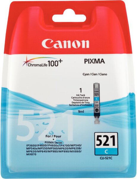 Image CANON CLI 521C Cyan Tintenbehälter