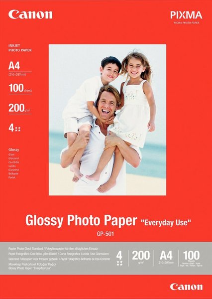 Image CANON Everyday Use Glossy GP-501 Fotopapier A4 100Bl. 170g/m²