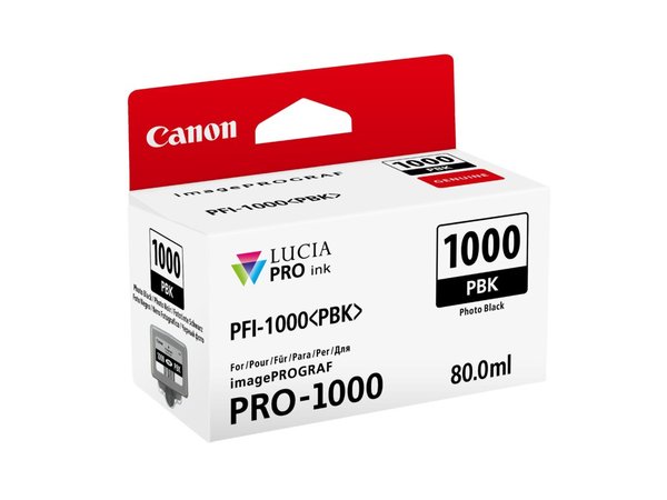 Image CANON PFI 1000 PBK Photo schwarz Tintenbehälter