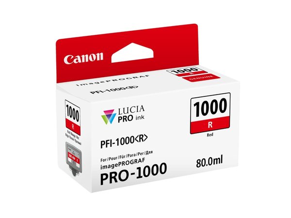 Image CANON PFI 1000 R Rot Tintenbehälter