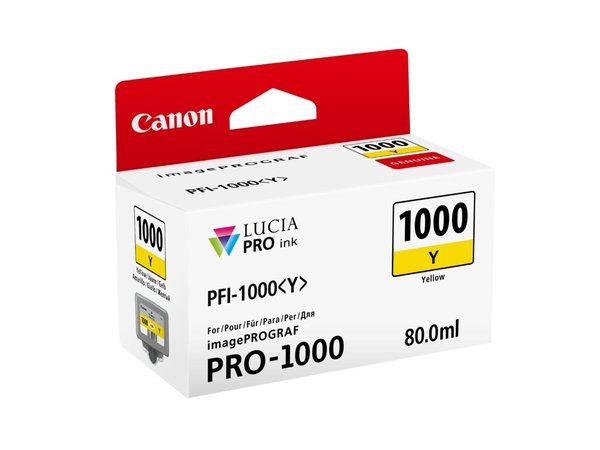 Image CANON PFI 1000 Y Gelb Tintenbehälter