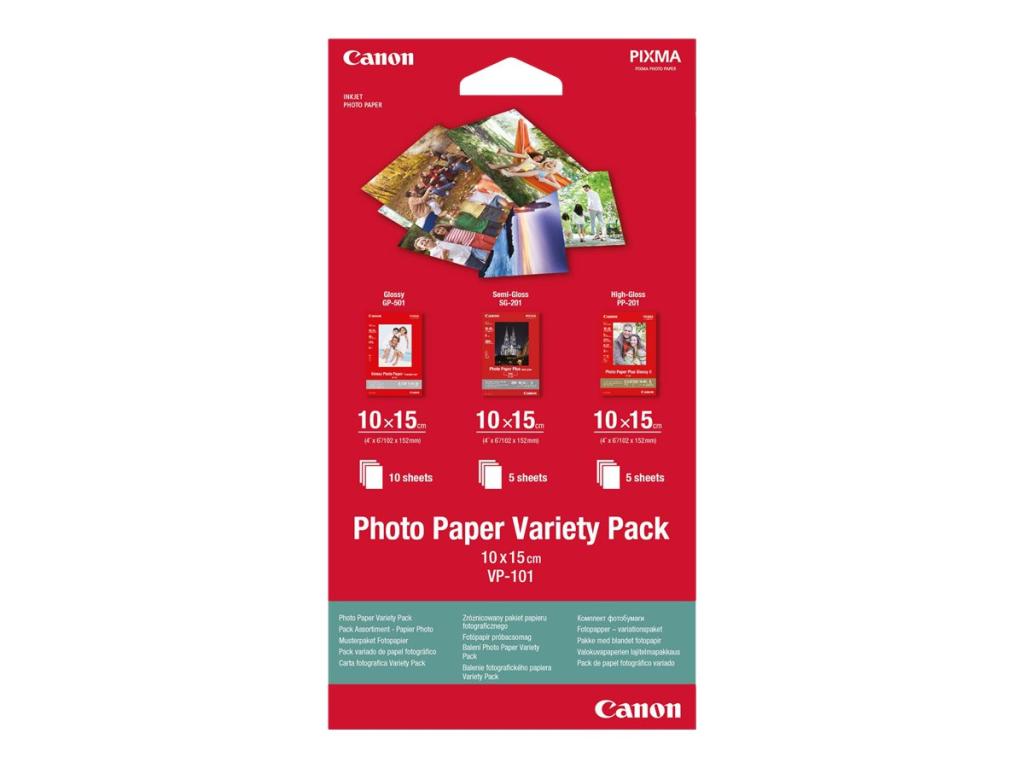 Image CANON Photo Paper Variety Pack 10x15cm VP-101