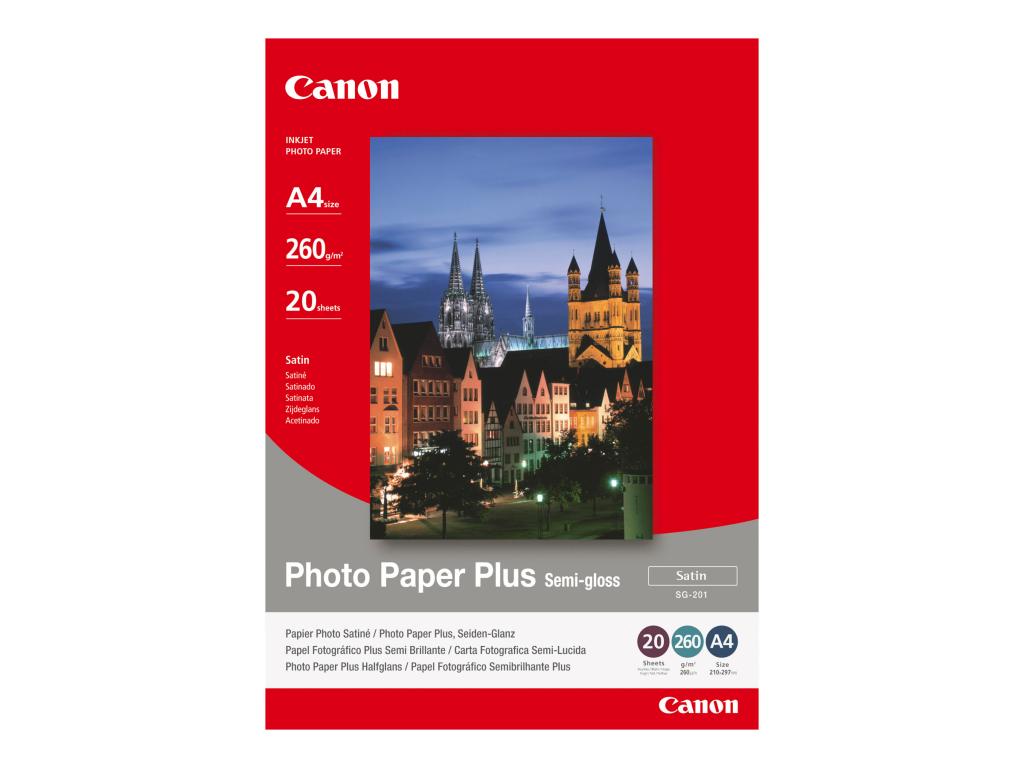 Image CANON Plus Semi-gloss SG-201 Fotopapier 20x25cm 20Blatt