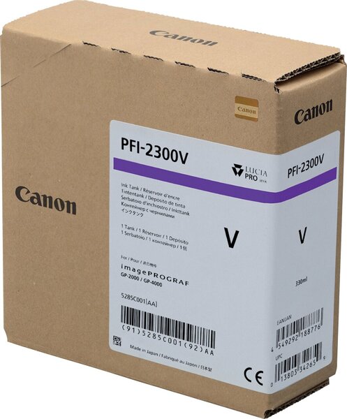 Image Tintenpatrone PFI-2300 Violett GP-4000, GP-2000